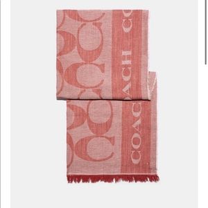 NWT Coach Border Signature Shawl